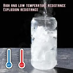 Discount π₯ NETANY Drinking Glasses With Glass Straw 4pcs Set - 16oz Can Shaped Glass Cups, Beer Glasses, Iced Coffee Glasses, Cute Tumbler Cup, Ideal For Whiskey, Soda, Tea, Water, Gift - 2 Cleaning Brushes π 11 Discount π₯ NETANY Drinking Glasses With Glass Straw 4pcs Set - 16oz Can Shaped Glass Cups, Beer Glasses, Iced Coffee Glasses, Cute Tumbler Cup, Ideal For Whiskey, Soda, Tea, Water, Gift - 2 Cleaning Brushes π -Goblets & Chalices Sales Store 513L0QsqYIL