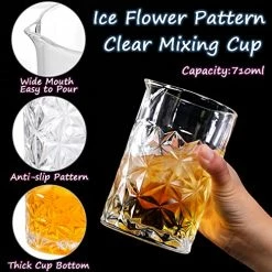 Discount 🔥 Gusnilo Cocktail Mixing Glass 24oz Mixing Glass Mixing For Stirring Drinks,Glass Bartender Old Fashioned Crystal Bar Mixing Glass 710ml For Home Bar Crystal Cocktail Mixing Glasses Set 2PCS 🥰 -Goblets & Chalices Sales Store 514uPpHqPnL