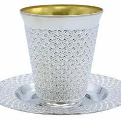 Promo π₯ Exquisite 5.5 Oz Disposable Plastic Kiddush Cup And Tatz Silver Cup And Saucer Set For Passover, Shabbat, Wedding, Brit And Year Round -10 Count - 5 S π₯° 13 Promo π₯ Exquisite 5.5 Oz Disposable Plastic Kiddush Cup And Tatz Silver Cup And Saucer Set For Passover, Shabbat, Wedding, Brit And Year Round -10 Count - 5 S π₯° -Goblets & Chalices Sales Store 519u5Qu9bvL