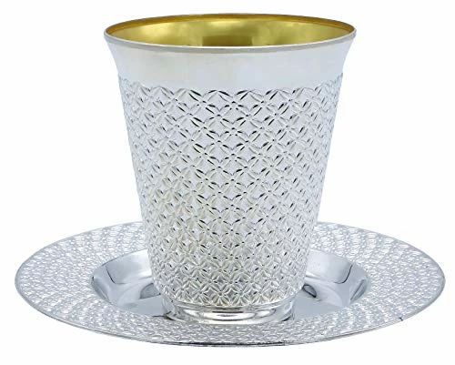 Promo π₯ Exquisite 5.5 Oz Disposable Plastic Kiddush Cup And Tatz Silver Cup And Saucer Set For Passover, Shabbat, Wedding, Brit And Year Round -10 Count - 5 S π₯° 5 Promo π₯ Exquisite 5.5 Oz Disposable Plastic Kiddush Cup And Tatz Silver Cup And Saucer Set For Passover, Shabbat, Wedding, Brit And Year Round -10 Count - 5 S π₯° - Image 3