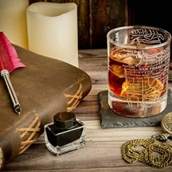 Best Pirce 🌟 Greenline Goods Whiskey Glasses - 10 Oz Tumbler For San Francisco Lovers (Single Glass) - Etched With San Francisco Map - Old Fashioned Rocks Glass San Francisco, Ca ❤️ -Goblets & Chalices Sales Store 51AJ8oYkekL