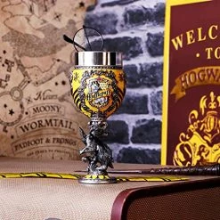 Cheapest 🌟 Nemesis Now Harry Potter Hufflepuff Hogwarts House Collectible Goblet, 1 Count (Pack Of 1), Yellow Silver 👏 -Goblets & Chalices Sales Store 51Clo8GndSS