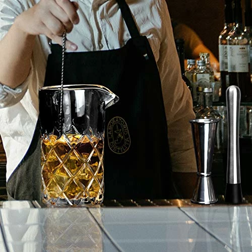 Best Pirce βοΈ Lighten Life Cocktail Mixing Glass Set,Bar Mixing Set With 20oz Crystal Thick Bottom Glass,Spoon, Jigger,Strainer And Muddle,5 Pieces Cocktail Mixing Glass Kits Perfect For Amateurs And Bartenders 𧨠6 Best Pirce βοΈ Lighten Life Cocktail Mixing Glass Set,Bar Mixing Set With 20oz Crystal Thick Bottom Glass,Spoon, Jigger,Strainer And Muddle,5 Pieces Cocktail Mixing Glass Kits Perfect For Amateurs And Bartenders 𧨠- Image 4
