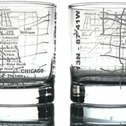 Discount 🛒 Greenline Goods Whiskey Glasses - 10 Oz Tumbler Gift Set For Philadelphia Lovers, Etched With Philadelphia Map | Old Fashioned Rocks Glass - Set Of 2 🧨 -Goblets & Chalices Sales Store 51GVabuOiaL. AC