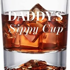 Deals 🎁 PONPUR Gifts For Men Dad, Funny Gag Whiskey Glass, Gift Ideas For 🎄 Christmas 🥳 Birthday Retirement Anniversary, Unique Grandpa Seniors Old Man Husband Drinking Bourbon Scotch Present (Daddy Sippy Cup) 🧨 -Goblets & Chalices Sales Store 51H6H57EgtL. AC
