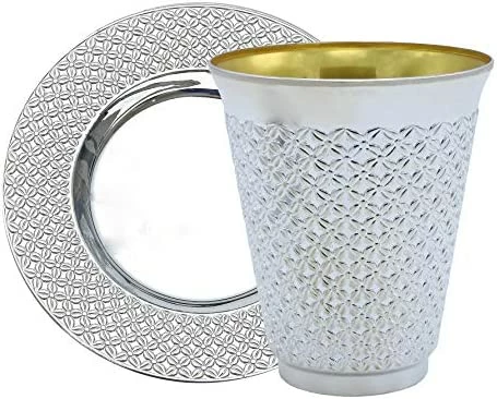 Promo π₯ Exquisite 5.5 Oz Disposable Plastic Kiddush Cup And Tatz Silver Cup And Saucer Set For Passover, Shabbat, Wedding, Brit And Year Round -10 Count - 5 S π₯° 11 Promo π₯ Exquisite 5.5 Oz Disposable Plastic Kiddush Cup And Tatz Silver Cup And Saucer Set For Passover, Shabbat, Wedding, Brit And Year Round -10 Count - 5 S π₯° - Image 9