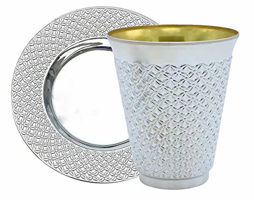 Promo π₯ Exquisite 5.5 Oz Disposable Plastic Kiddush Cup And Tatz Silver Cup And Saucer Set For Passover, Shabbat, Wedding, Brit And Year Round -10 Count - 5 S π₯° 3 Promo π₯ Exquisite 5.5 Oz Disposable Plastic Kiddush Cup And Tatz Silver Cup And Saucer Set For Passover, Shabbat, Wedding, Brit And Year Round -10 Count - 5 S π₯°