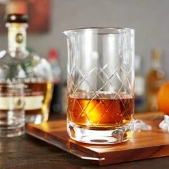 Flash Sale 😀 Viski Cocktail Mixing Glass 17 Oz. Crystal Pitcher Thick Base Design Bartending Glasses - Barware Essentials Crystal Mixing Glass - 27 Oz 😍 -Goblets & Chalices Sales Store 51Hf3C0uMiL