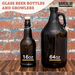 Flash Sale π₯° Barcaloo Glass Growlers For Beer, 2 Pack With Funnel - 64 Oz Growler Set With Lids - Great For Home Brewing, Kombucha & More π 17 Flash Sale π₯° Barcaloo Glass Growlers For Beer, 2 Pack With Funnel - 64 Oz Growler Set With Lids - Great For Home Brewing, Kombucha & More π -Goblets & Chalices Sales Store 51Hq0zSpztL