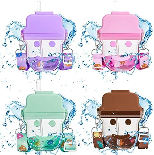 Budget π Cunhill 4 Pieces Cute Ice Cream Water Bottles With Strap Kawaii Camera Shaped Drinking Purse Ice Bar Transparent Jug Cup For Camping Sports Shopping Kids(Stylish Style) π 10 Budget π Cunhill 4 Pieces Cute Ice Cream Water Bottles With Strap Kawaii Camera Shaped Drinking Purse Ice Bar Transparent Jug Cup For Camping Sports Shopping Kids(Stylish Style) π - Image 8