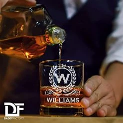 New ✨ DADDY FACTORY Personalized Whiskey Glass, Engraved Monogram Rocks Cocktail Glass, 10.25 Oz Custom Bourbon Gift For Men ⌛ 10 New ✨ DADDY FACTORY Personalized Whiskey Glass, Engraved Monogram Rocks Cocktail Glass, 10.25 Oz Custom Bourbon Gift For Men ⌛ -Goblets & Chalices Sales Store 51IaVDQjMLL