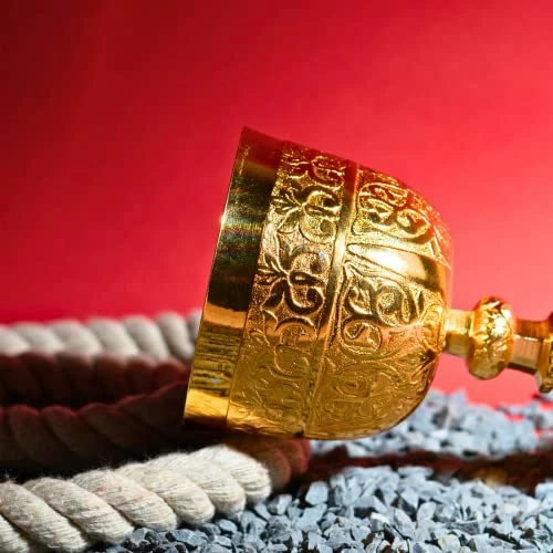 Cheapest π REPLICARTZ Gold Plated Brass Embosedd King Arthur Chalice Medieval Decor Gothic Goblet Pack Of 1 (230 Ml) π 4 Cheapest π REPLICARTZ Gold Plated Brass Embosedd King Arthur Chalice Medieval Decor Gothic Goblet Pack Of 1 (230 Ml) π - Image 2