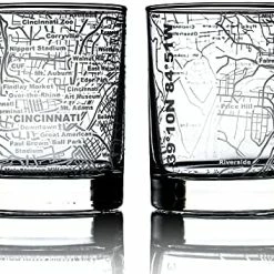 Discount 🛒 Greenline Goods Whiskey Glasses - 10 Oz Tumbler Gift Set For Philadelphia Lovers, Etched With Philadelphia Map | Old Fashioned Rocks Glass - Set Of 2 🧨 -Goblets & Chalices Sales Store 51KuFkEU0jL. AC