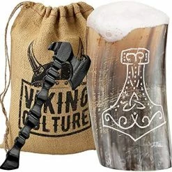 Best Pirce β Viking Culture Horn Mead Cup - Nordic Inspired Drinking Vessel | Handmade Goblet For Wine Beer Ale - Safe And Unique Drink Tumbler Gift With Axe Bottle Opener And Burlap Bag With Cigar Hold 𧨠14 Best Pirce β Viking Culture Horn Mead Cup - Nordic Inspired Drinking Vessel | Handmade Goblet For Wine Beer Ale - Safe And Unique Drink Tumbler Gift With Axe Bottle Opener And Burlap Bag With Cigar Hold 𧨠-Goblets & Chalices Sales Store 51LJky4XpIL. AC