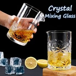 Discount 🔥 Gusnilo Cocktail Mixing Glass 24oz Mixing Glass Mixing For Stirring Drinks,Glass Bartender Old Fashioned Crystal Bar Mixing Glass 710ml For Home Bar Crystal Cocktail Mixing Glasses Set 2PCS 🥰 -Goblets & Chalices Sales Store 51M8f24lOTL