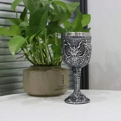 Outlet 🛒 Alikiki Medieval Roaring Dragon Wine Goblet - Dungeons And Dragons Fantasy Chalice Cup - Ideal Novelty Gothic Father Day Gift Party Idea Drinking Cup 😉 -Goblets & Chalices Sales Store 51MaQXH0d6L