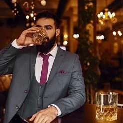 Brand new 🔔 OPAYLY Whiskey Glasses Set Of 4, Rocks Glasses, 10 Oz Old Fashioned Tumblers For Drinking Scotch Bourbon Whisky Cocktail Cognac Vodka Gin Tequila Rum Liquor Rye Gift For Men 👩 Women At Home Bar 🎁 -Goblets & Chalices Sales Store 51NxgArkN6L