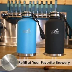 Outlet ✨ Yukon Growlers Insulated Beer Growler – Keeps Beer Cold And Carbonated For 24+ Hours – Keeps Drinks Hot For 12 Hours – Stainless Steel Water Bottle With Improved Leak Proof Lid – 64 Oz 🤩 9 Outlet ✨ Yukon Growlers Insulated Beer Growler – Keeps Beer Cold And Carbonated For 24+ Hours – Keeps Drinks Hot For 12 Hours – Stainless Steel Water Bottle With Improved Leak Proof Lid – 64 Oz 🤩 -Goblets & Chalices Sales Store 51OjycGizML 1