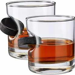 Discount 🔥 BenShot Glasses With Hockey Puck Embedded (16oz Pint, 11oz Rocks, 15oz Wine) 🤩 -Goblets & Chalices Sales Store 51QffAR5TvL. AC