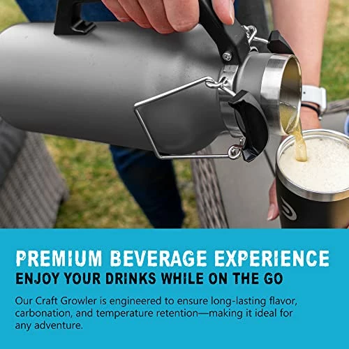 Top 10 π₯° DrinkTanks Craft Growler, Passivated Stainless Steel Growlers For Beer, Leakproof And Vacuum Insulated Beverage Tumbler, Easy-to-Use Soda, Wine, Or Coffee Tumbler With Handle, 32 Oz. Slate Powder π§₯ Coat βοΈ 4 Top 10 π₯° DrinkTanks Craft Growler, Passivated Stainless Steel Growlers For Beer, Leakproof And Vacuum Insulated Beverage Tumbler, Easy-to-Use Soda, Wine, Or Coffee Tumbler With Handle, 32 Oz. Slate Powder π§₯ Coat βοΈ - Image 2