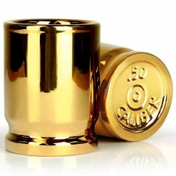 Best deal 𧨠Barbuzzo ORIGINAL 50 CAL SHOT GLASSES, Set Of 2, American Owned & Designed, Like Real 50 Caliber Bullet Casings - Shot Glasses Hold 2 Ounces π