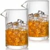 Best reviews of 😉 Jucoan 2 Pack 22 Oz Crystal Cocktail Mixing Glass,  Professional Seamless Thick Weighted Bottom Stirring Glass, Cocktail Mixing Pitcher For Bartender Bar 🤩