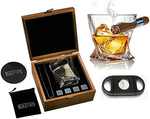 Brand new π Whiskey Cigar Glasses With Side Mounted Cigar Holder, 10 Oz + Whisky Chilling Stones And Accessories In Wooden Box - Scotch Bourbon Set For Dad, Husband, Fathers Day, π₯³ Birthday π 7 Brand new π Whiskey Cigar Glasses With Side Mounted Cigar Holder, 10 Oz + Whisky Chilling Stones And Accessories In Wooden Box - Scotch Bourbon Set For Dad, Husband, Fathers Day, π₯³ Birthday π - Image 5