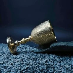 Budget 🎉 REPLICARTZ Chalice Brass Wine Goblet Vintage Handmade King's Royal Fantasy Embossed Wine Glasses Cup Wedding & Gothic 7 Oz 6-inch With Classic Packing (1) ⭐ -Goblets & Chalices Sales Store 51UhdxZLOlL