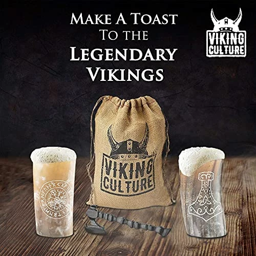 Best Pirce β Viking Culture Horn Mead Cup - Nordic Inspired Drinking Vessel | Handmade Goblet For Wine Beer Ale - Safe And Unique Drink Tumbler Gift With Axe Bottle Opener And Burlap Bag With Cigar Hold 𧨠6 Best Pirce β Viking Culture Horn Mead Cup - Nordic Inspired Drinking Vessel | Handmade Goblet For Wine Beer Ale - Safe And Unique Drink Tumbler Gift With Axe Bottle Opener And Burlap Bag With Cigar Hold 𧨠- Image 4