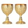 Best Pirce 🔥 Biitfuu 2Pcs Goblet Cups, 4.2 X 6.8cm / 1.7 X 2.7in 30ml Golden Metal Retro Wine Cup Chalice Goblets For Party Ornaments Home Collection 👏 -Goblets & Chalices Sales Store 51Wa6YU4x4L