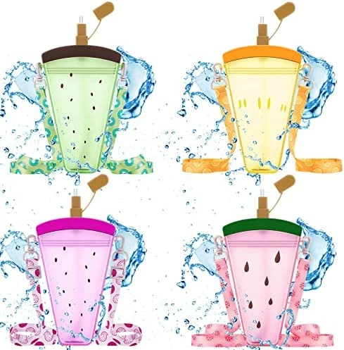 Budget π Cunhill 4 Pieces Cute Ice Cream Water Bottles With Strap Kawaii Camera Shaped Drinking Purse Ice Bar Transparent Jug Cup For Camping Sports Shopping Kids(Stylish Style) π 8 Budget π Cunhill 4 Pieces Cute Ice Cream Water Bottles With Strap Kawaii Camera Shaped Drinking Purse Ice Bar Transparent Jug Cup For Camping Sports Shopping Kids(Stylish Style) π - Image 6