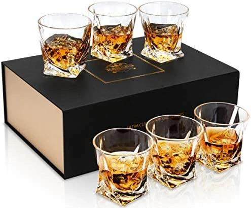 Brand new π― KANARS Whiskey Glasses Set Of 4, 10 Oz Twisted Old Fashioned Lowball Bar Tumblers In Gift Box, Crystal Rocks Glass For Bourbon Scotch Cocktail Whisky Vodka, Rock Barware For Men Dad Gift π 11 Brand new π― KANARS Whiskey Glasses Set Of 4, 10 Oz Twisted Old Fashioned Lowball Bar Tumblers In Gift Box, Crystal Rocks Glass For Bourbon Scotch Cocktail Whisky Vodka, Rock Barware For Men Dad Gift π - Image 9