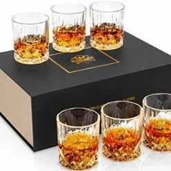 New 🎉 KANARS Old Fashioned Whiskey Glasses With Luxury Box - 10 Oz Rocks Barware For Scotch, Bourbon, Liquor And Cocktail Drinks - Set Of 4 ⭐ -Goblets & Chalices Sales Store 51YZyxZPvpL. AC