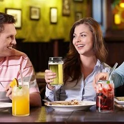 Outlet ❤️ VITEVER [ 6pcs Set ] Glass Cups With Bamboo Lids And Glass Straw - Beer Can Shaped Drinking Glasses, 16 Oz Iced Coffee Glasses, Cute Tumbler Cup For Smoothie, Boba Tea, Whiskey, Water - 2 Cleaning Brushes 🔥 -Goblets & Chalices Sales Store 51ZSaFxQNwL