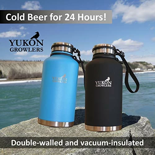 Flash Sale π Yukon Growlers Insulated Beer Growler β Keeps Beer Cold And Carbonated For 24+ Hours β Keeps Drinks Hot For 12 Hours β Stainless Steel Water Bottle With Carrying Case And Improved Lid β 64 Oz β€οΈ 4 Flash Sale π Yukon Growlers Insulated Beer Growler β Keeps Beer Cold And Carbonated For 24+ Hours β Keeps Drinks Hot For 12 Hours β Stainless Steel Water Bottle With Carrying Case And Improved Lid β 64 Oz β€οΈ - Image 2
