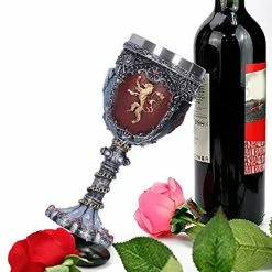 Deals 😀 Hatirea Mythical Lion Wolf Deer Dragon Goblet, Celtic Fantasy Chalice Mug, Swords Chalice Goblet, Beer Mug Water Cup Wine Goblet Whiskey Cup For Novelty Gothic Gift Party 🦇 Halloween 😍 -Goblets & Chalices Sales Store 51bAhgXz4BL