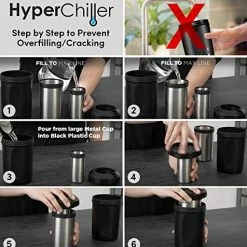 Coupon π₯° HyperChiller HC2CB Patented Iced Coffee/Beverage Cooler, NEW, IMPROVED,STRONGER AND MORE DURABLE! Ready In One Minute, Reusable For Iced Tea, Wine, Spirits, Alcohol, Juice, 12.5 Oz, Charcoal Black π 12 Coupon π₯° HyperChiller HC2CB Patented Iced Coffee/Beverage Cooler, NEW, IMPROVED,STRONGER AND MORE DURABLE! Ready In One Minute, Reusable For Iced Tea, Wine, Spirits, Alcohol, Juice, 12.5 Oz, Charcoal Black π -Goblets & Chalices Sales Store 51deBMWXNML