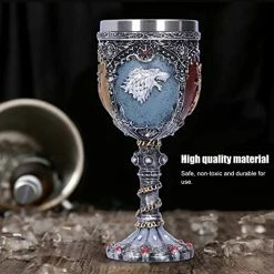 Deals 😀 Hatirea Mythical Lion Wolf Deer Dragon Goblet, Celtic Fantasy Chalice Mug, Swords Chalice Goblet, Beer Mug Water Cup Wine Goblet Whiskey Cup For Novelty Gothic Gift Party 🦇 Halloween 😍 -Goblets & Chalices Sales Store 51e7R6m0VwL
