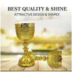 Cheapest π REPLICARTZ Gold Plated Brass Embosedd King Arthur Chalice Medieval Decor Gothic Goblet Pack Of 1 (230 Ml) π 7 Cheapest π REPLICARTZ Gold Plated Brass Embosedd King Arthur Chalice Medieval Decor Gothic Goblet Pack Of 1 (230 Ml) π -Goblets & Chalices Sales Store 51f4PSDRy9L