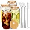 Best Pirce π PUPUBLUE Drinking Glasses With Bamboo Lids And Glass Straw 4pcs Set - 16oz Can Shaped Glass Cups, Iced Coffee Glasses, Beer Glasses, Cute Reusable Bottle, Ideal For Whiskey, Tea, Gift - 2 Cleaning Brushes β€οΈ 1 Best Pirce π PUPUBLUE Drinking Glasses With Bamboo Lids And Glass Straw 4pcs Set - 16oz Can Shaped Glass Cups, Iced Coffee Glasses, Beer Glasses, Cute Reusable Bottle, Ideal For Whiskey, Tea, Gift - 2 Cleaning Brushes β€οΈ -Goblets & Chalices Sales Store 51gVgb6KZfL