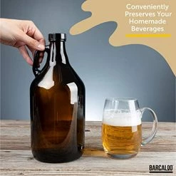 Flash Sale π₯° Barcaloo Glass Growlers For Beer, 2 Pack With Funnel - 64 Oz Growler Set With Lids - Great For Home Brewing, Kombucha & More π 14 Flash Sale π₯° Barcaloo Glass Growlers For Beer, 2 Pack With Funnel - 64 Oz Growler Set With Lids - Great For Home Brewing, Kombucha & More π -Goblets & Chalices Sales Store 51hYSj7fNOL