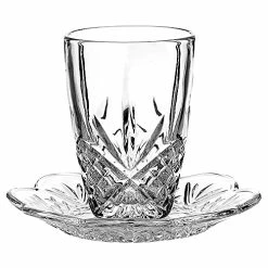 Top 10 ✔️ Godinger Kiddush Cup And Plate Set, Crystal Glass Kiddush Cup - Dublin Collect 🔥
