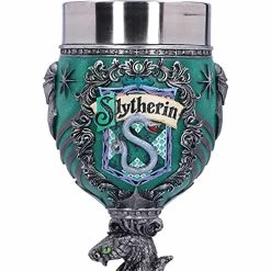 Budget 💯 Nemesis Now Collectable Harry Potter Slytherin Hogwarts House Collectaible Goblet, 1 Count (Pack Of 1), Green Silver 🔔 -Goblets & Chalices Sales Store 51ip46UsIXS