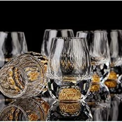 Wholesale 👏 DUJUST Shot Glasses (1.5oz), Crystal Shot Glass Set Decorated With 24K Gold Leaf Flakes, Cool & Cute Shot Cups, BPA-Free & Lead-Free, Perfect For Décor & Collection, Gift Choices - 2 Pcs Unique Diamond Design: 2 Pcs 🥰 -Goblets & Chalices Sales Store 51jDeXCXeYL. AC