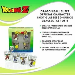 Cheapest βοΈ Dragon Ball Super Official Character Shot Glasses | Features Goku, Trunks, Vegeta, & Goku Black | 2-Ounce Glasses | Set Of 4 π 13 Cheapest βοΈ Dragon Ball Super Official Character Shot Glasses | Features Goku, Trunks, Vegeta, & Goku Black | 2-Ounce Glasses | Set Of 4 π -Goblets & Chalices Sales Store 51kR0r538SL