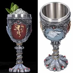 Deals 😀 Hatirea Mythical Lion Wolf Deer Dragon Goblet, Celtic Fantasy Chalice Mug, Swords Chalice Goblet, Beer Mug Water Cup Wine Goblet Whiskey Cup For Novelty Gothic Gift Party 🦇 Halloween 😍 -Goblets & Chalices Sales Store 51kpvCZmGDL