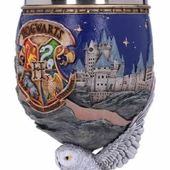 Budget 🎉 Nemesis Now Harry Potter Hogwarts School Of Witchcraft And Wizardry Collectible Goblet, 1 Count (Pack Of 1), Blu ❤️ -Goblets & Chalices Sales Store 51ldcXjo5JL