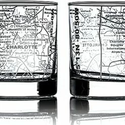 Discount 🛒 Greenline Goods Whiskey Glasses - 10 Oz Tumbler Gift Set For Philadelphia Lovers, Etched With Philadelphia Map | Old Fashioned Rocks Glass - Set Of 2 🧨 -Goblets & Chalices Sales Store 51o5sX8GbOL. AC