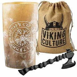 Best Pirce β Viking Culture Horn Mead Cup - Nordic Inspired Drinking Vessel | Handmade Goblet For Wine Beer Ale - Safe And Unique Drink Tumbler Gift With Axe Bottle Opener And Burlap Bag With Cigar Hold 𧨠13 Best Pirce β Viking Culture Horn Mead Cup - Nordic Inspired Drinking Vessel | Handmade Goblet For Wine Beer Ale - Safe And Unique Drink Tumbler Gift With Axe Bottle Opener And Burlap Bag With Cigar Hold 𧨠-Goblets & Chalices Sales Store 51oNpTF4gwS