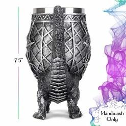 Wholesale π Cottage Garden Dragon Antique Silver 14 Ounce Stainless Steel Insert Goblet Chalice Mu βοΈ 12 Wholesale π Cottage Garden Dragon Antique Silver 14 Ounce Stainless Steel Insert Goblet Chalice Mu βοΈ -Goblets & Chalices Sales Store 51oZN2G78gL
